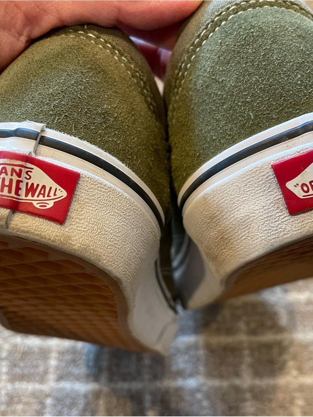 Vans Olive Suede Old Skool Sneakers - Picture 6 of 6
